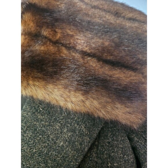 Body By Victoria Short Wool Blend Jacket With Faux Fur Collar Sz 6 Fully Lined - Picture 5 of 8